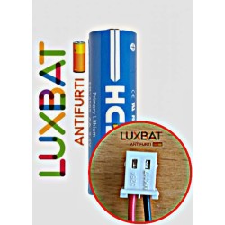 BEGHELLI 8131 ER14505 3,6V 2.5Ah Batteria al Litio HCB con connettore BEGHELLI - compatibile con SAFT LS14500