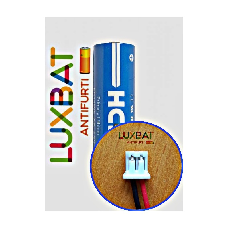 NRB036_14500 ER14505 3,6V 2.5Ah Batteria al Litio HCB con connettore NEXT-TEC - compatibile con SAFT LS14500 NEXT-TEC