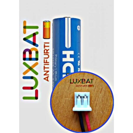 NRB036_14500 ER14505 3,6V 2.5Ah Batteria al Litio HCB con connettore NEXT-TEC - compatibile con SAFT LS14500 NEXT-TEC