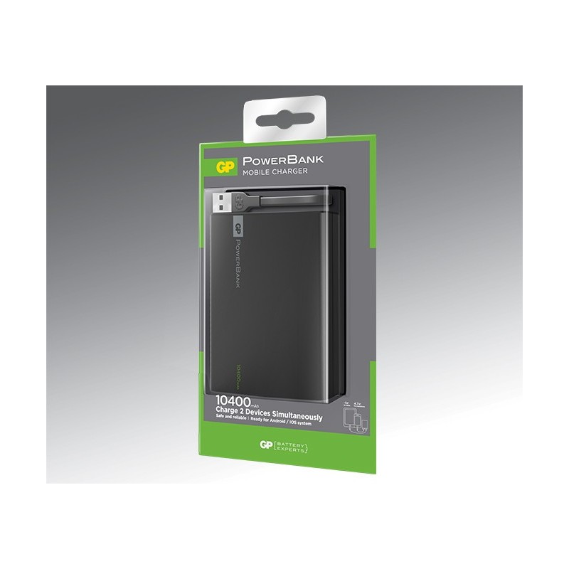 GP PowerBank GO 10400 mAh, RC10A, Black