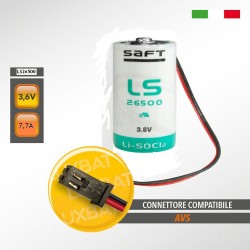 AVS LS26500 3,6V 7,7Ah Batteria al Litio SAFT, per OUTSPIDER