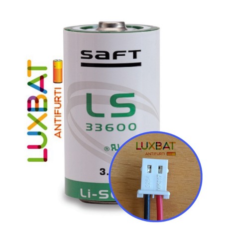 LS33600 + MOLEX SAFT Batteria al Litio 3,6V 17Ah con connettore Molex 5264-02
