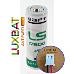 PARADOX LS17500 3,6V 3,6Ah SAFT Batteria Litio connettore compatibile PARADOX