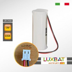 VISONIC CR17450 3V 2,5Ah FDK Batteria Litio per rilevatori di fumo MCT-426/427