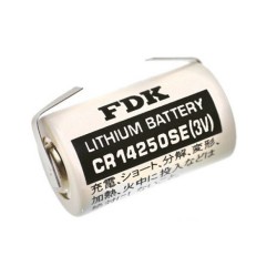 FDK CR14250SE 3V 850mAh formato 1/2AA Batteria al Litio con terminali a saldare