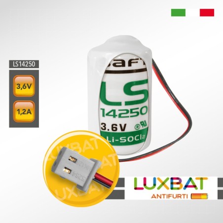 EATON ELC-BAT LS14250 3,6V 1,2Ah SAFT Batteria al Litio 1/2AA per PLC-CNC