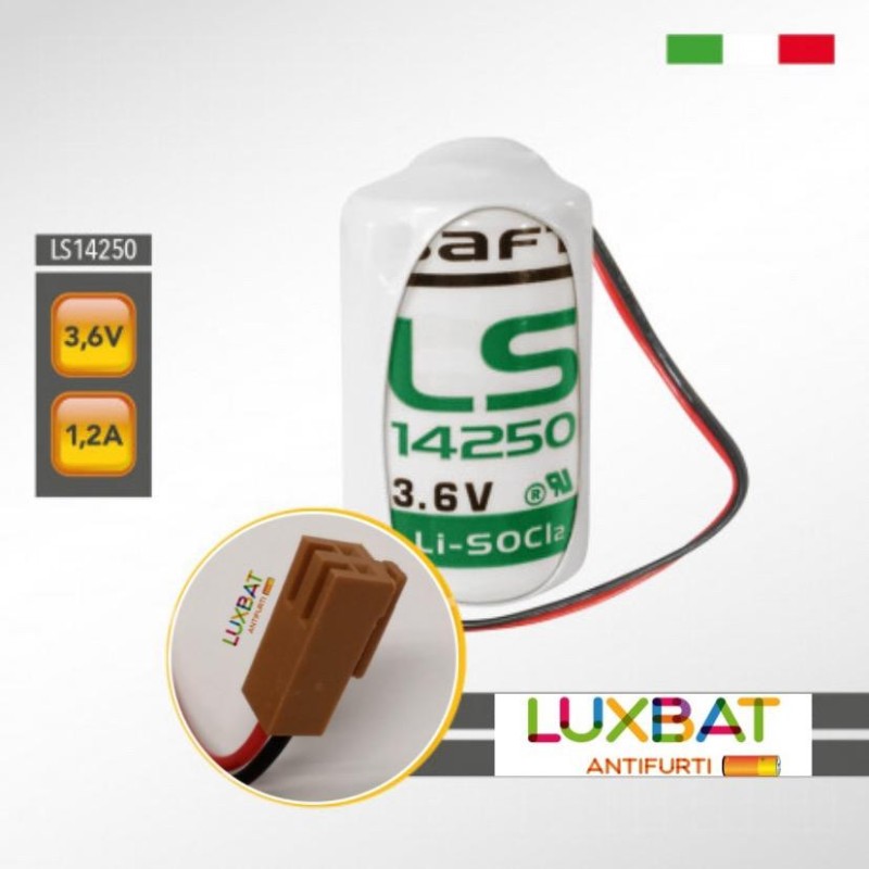 MITSUBISHI ER3V-C LS14250 3,6V 1,2Ah SAFT Batteria al Litio per PLC-CNC