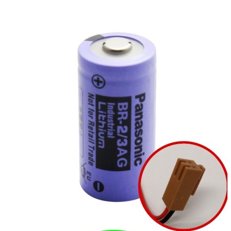 BR-2/3AG 3V 1,45Ah Batteria al Litio compatibile con PLC-CNC SCHNEIDER