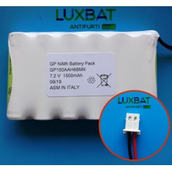 BENTEL GP150AAM6BMX 7,2V 1,5Ah Batteria al Ni-Mh per centrali BENTEL BW64 BW30