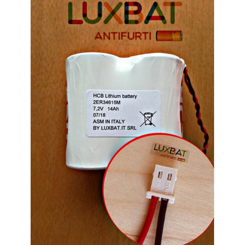 TEKNOX PI03HP 2ER34615M 7,2V 14Ah Batteria al Litio HCB compatibile TEKNOX