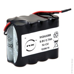 Batteria Ricaricabile Ni-Cd ARTS 9,6V 700mAh per porte automatiche DORMA