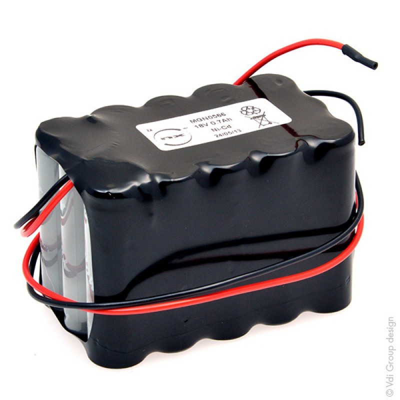 Batteria ricaricabile Ni-Cd 18V 700mAh ARTS 15VRE AA per porte Automatiche BESAM