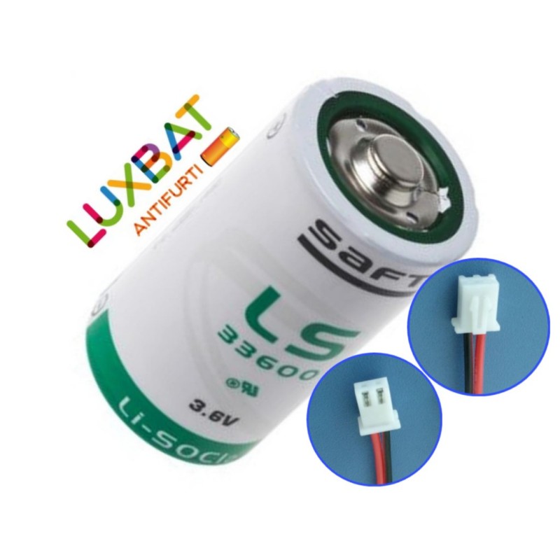 DANFOSS INFOCAL 5 - LS33600 3,6V 17Ah SAFT Batteria al Litio con connettore