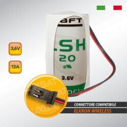 Batteria al Litio SAFT LSH20 3,6V 13Ah compatibile ELKRON