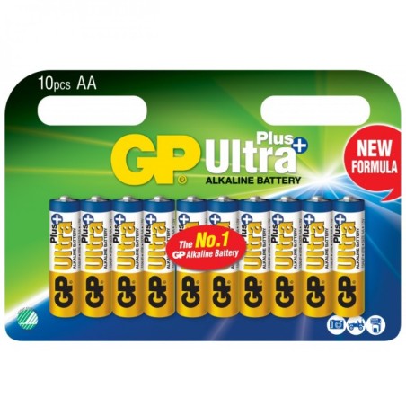 Gp Batteries blister 10 stilo AA Alkaline Ultra Plus 1,5V - GP15AUP-2UD10