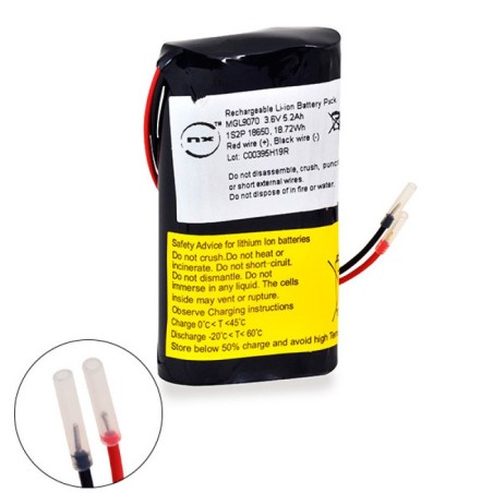 Batteria Ricaricabile Li-Ion SAMSUNG ICR18650-26JM-1S2P+PCM+CAVI 3,6V 5,2Ah