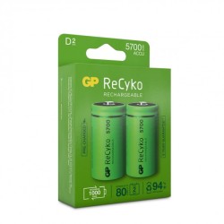 Batteria Ricaricabile GP BATTERIES D 5700mAh RECYKO blister 2 pz GP570DH-C2