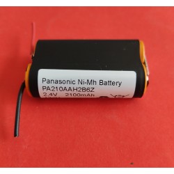 Batteria Telecomando AUTEC 2,4V 2,1Ah Panasonic con cavi liberi, Telecomandi GRU