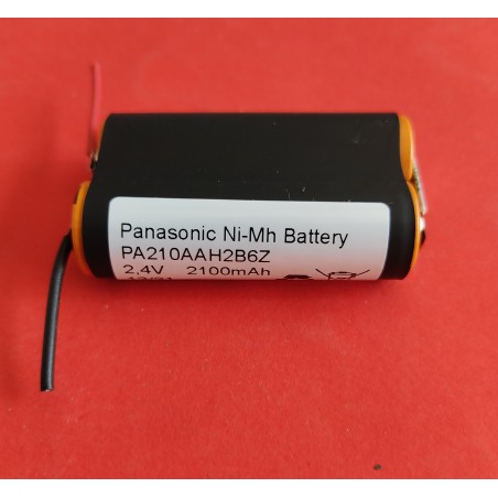 Batteria Telecomando AUTEC 2,4V 2,1Ah Panasonic con cavi liberi, Telecomandi GRU