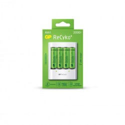 Carica Batterie USB con Batterie incluse Gp ReCyko+, Stilo AA/AAA GP-E411