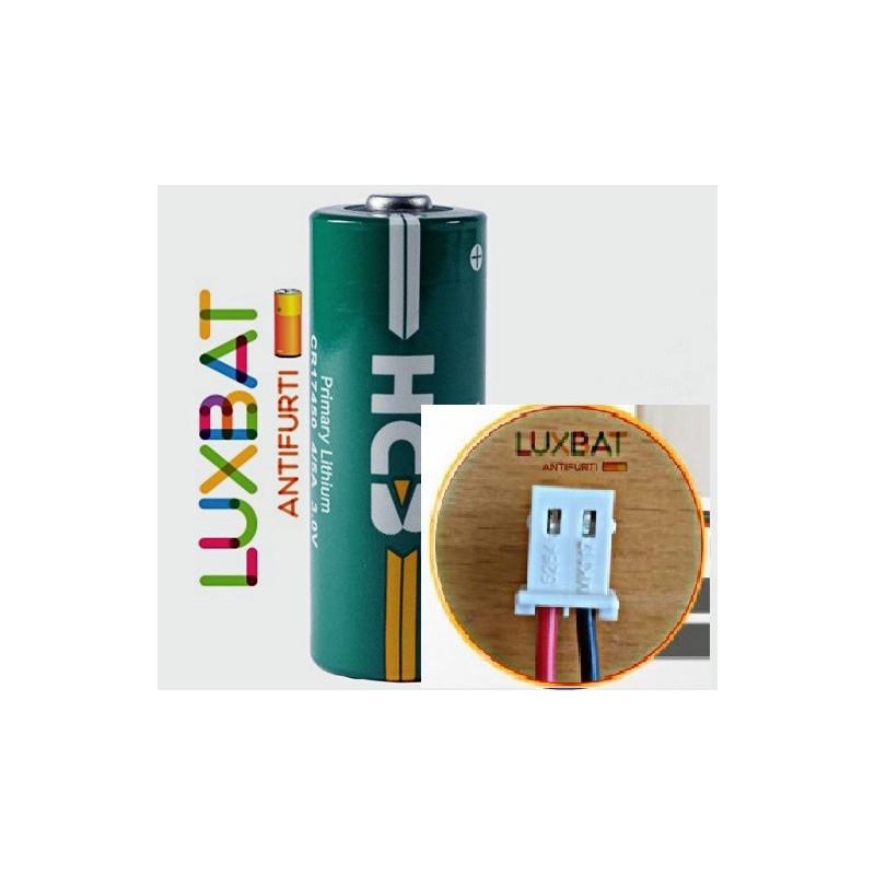 HCB CR17450 3V 2,5Ah FDK Batteria Litio per rilevatori di fumo MCT-426/427