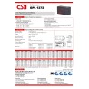 CSB GPL 1272 F2 12V 7,2Ah Batteria al Piombo Faston 6,3mm 10/12 anni long life